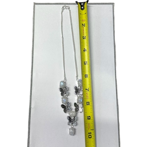 0116 Rainbow Moonstone Ethnic Handmade Necklace Silver Gemstone Jewelry - Picture 11 of 11